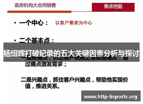 杨绍辉打破纪录的五大关键因素分析与探讨